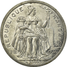 Coin, New Caledonia, 2 Francs, 2000, Paris, EF(40-45), Aluminum, KM:14