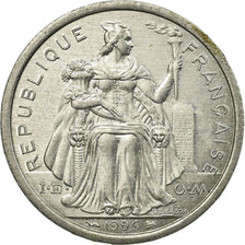 Coin, New Caledonia, 2 Francs, 1996, Paris, EF(40-45), Aluminum, KM:14
