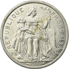 Coin, New Caledonia, 2 Francs, 1999, Paris, EF(40-45), Aluminum, KM:14
