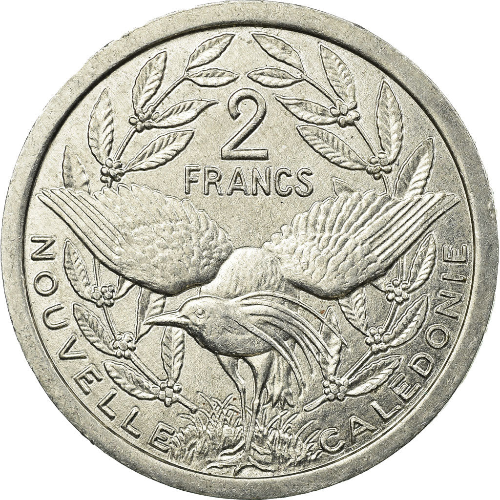 Coin, New Caledonia, 2 Francs, 1999, Paris, EF(40-45), Aluminum, KM:14