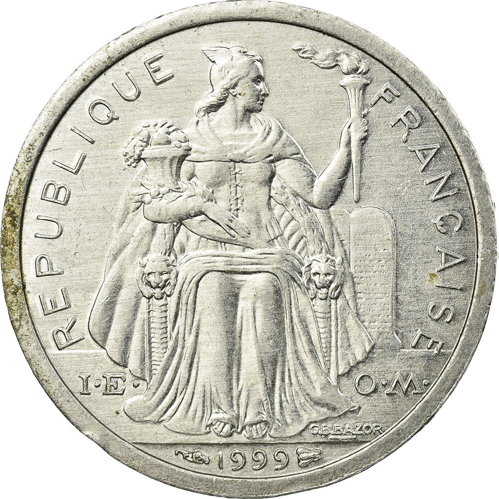Monnaie, Nouvelle-Calédonie, Franc, 1999, Paris, TTB, Aluminium, KM:10