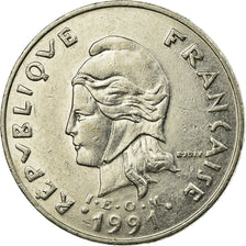 Monnaie, Nouvelle-Calédonie, 20 Francs, 1991, Paris, TTB, Nickel, KM:12