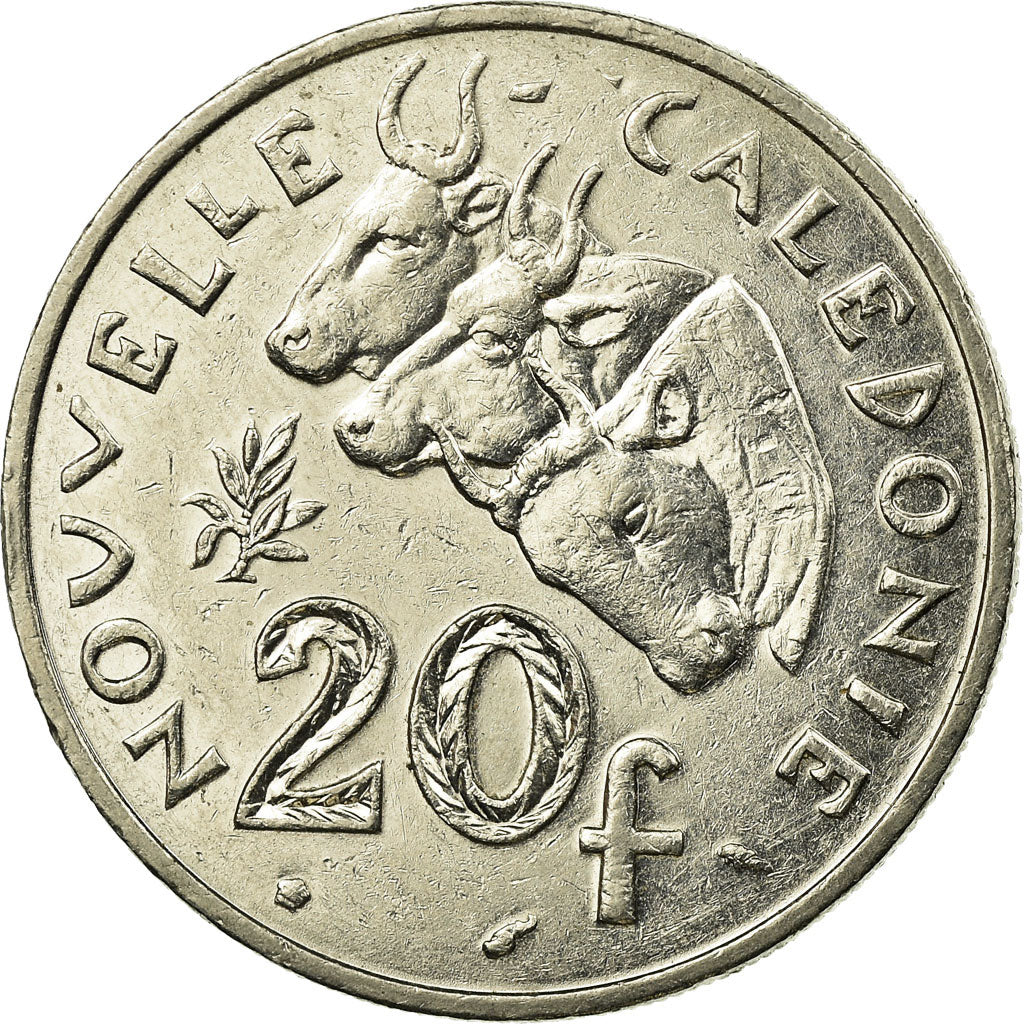 Münze, Neukaledonien, 20 Francs, 1991, Paris, SS, Nickel, KM:12
