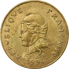 Coin, New Caledonia, 100 Francs, 1994, Paris, EF(40-45), Nickel-Bronze, KM:15