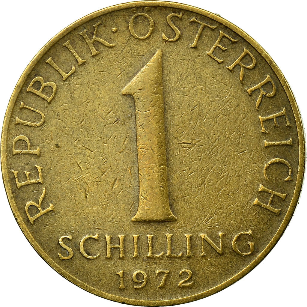 Coin, Austria, Schilling, 1972, Paris, EF(40-45), Aluminum-Bronze, KM:2886