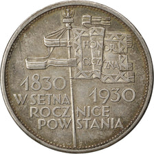 POLAND, 5 Zlotych, 1930, Warsaw, KM #19.1, EF(40-45), Silver, 33, 17.96