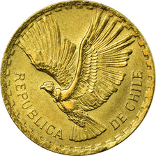 Coin, Chile, 2 Centesimos, 1965, Santiago, AU(55-58), Aluminum-Bronze, KM:193