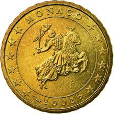 Monaco, 10 Euro Cent, Sceau des Grimaldi, 2002, AU(55-58), Brass, Gadoury:MC175