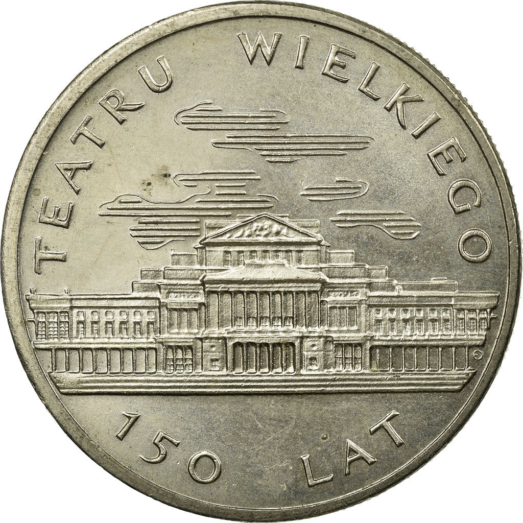 Moneta, Polonia, 150th Anniversary of Great Theater, 50 Zlotych, 1983, Warsaw