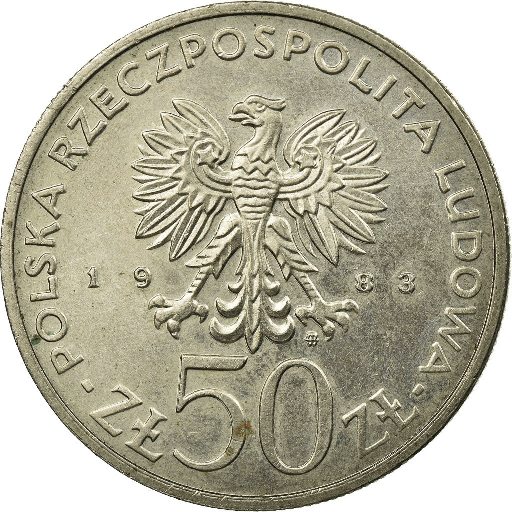 Moneta, Polonia, 150th Anniversary of Great Theater, 50 Zlotych, 1983, Warsaw
