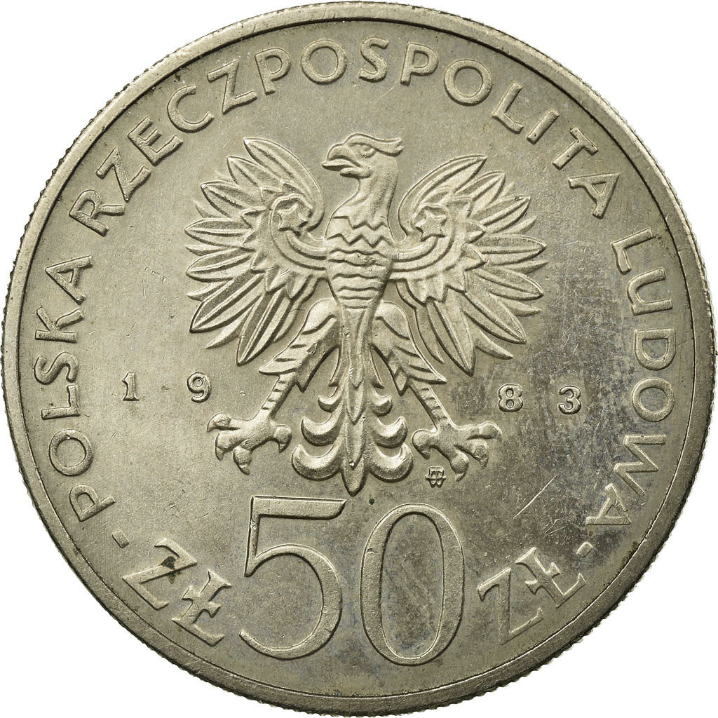Coin, Poland, 150th Anniversary of Great Theater, 50 Zlotych, 1983, Warsaw
