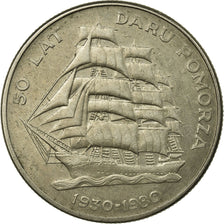 Coin, Poland, 50th Anniversary - Training Ship Daru Pomorza, 20 Zlotych, 1980