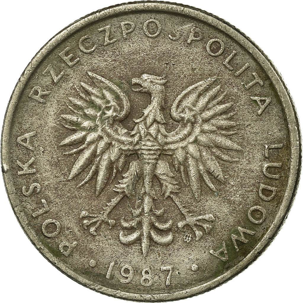 Coin, Poland, 20 Zlotych, 1987, Warsaw, VF(20-25), Copper-nickel, KM:153.1