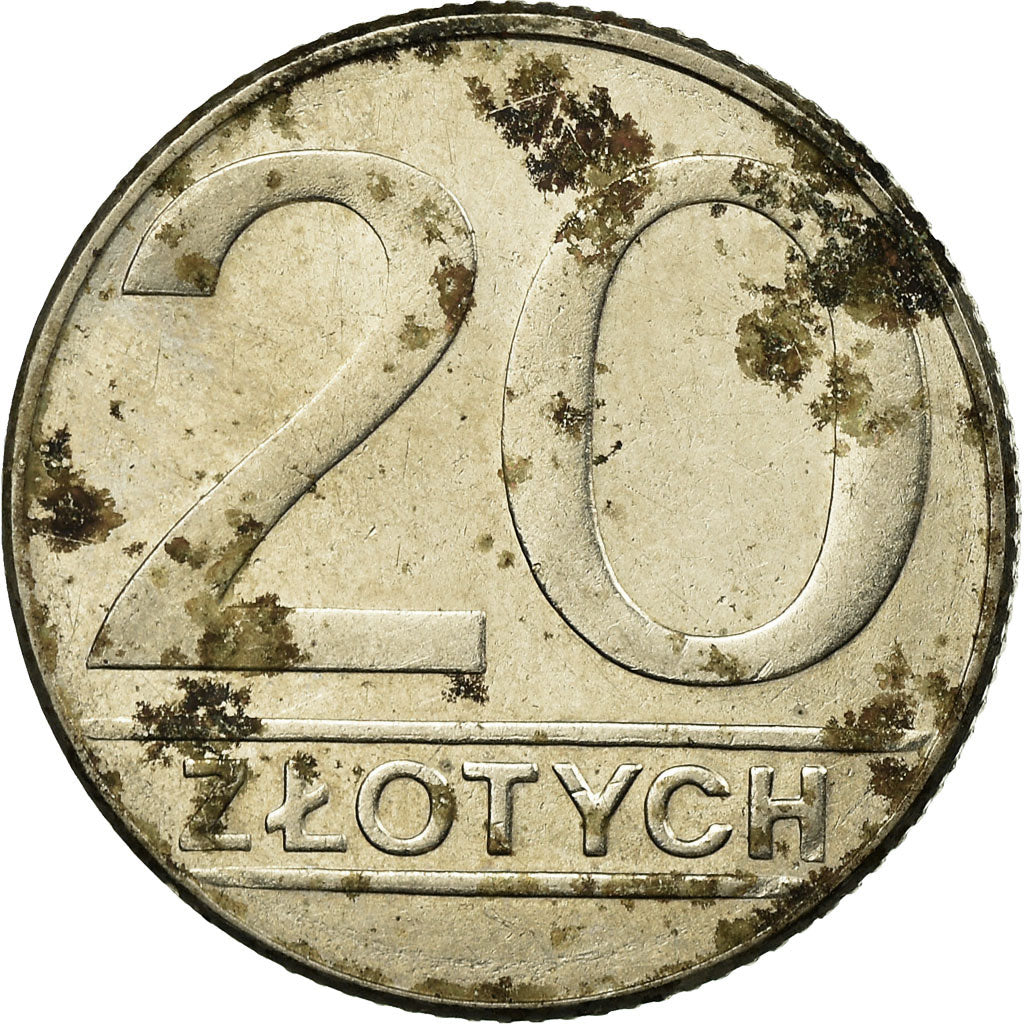 Coin, Poland, 20 Zlotych, 1989, Warsaw, VF(20-25), Copper-nickel, KM:153.2
