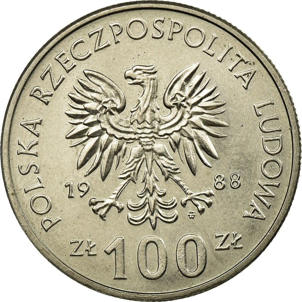 Moneta, Polska, Queen Jadwiga 1384-1399, 100 Zlotych, 1988, Warsaw, EF(40-45)