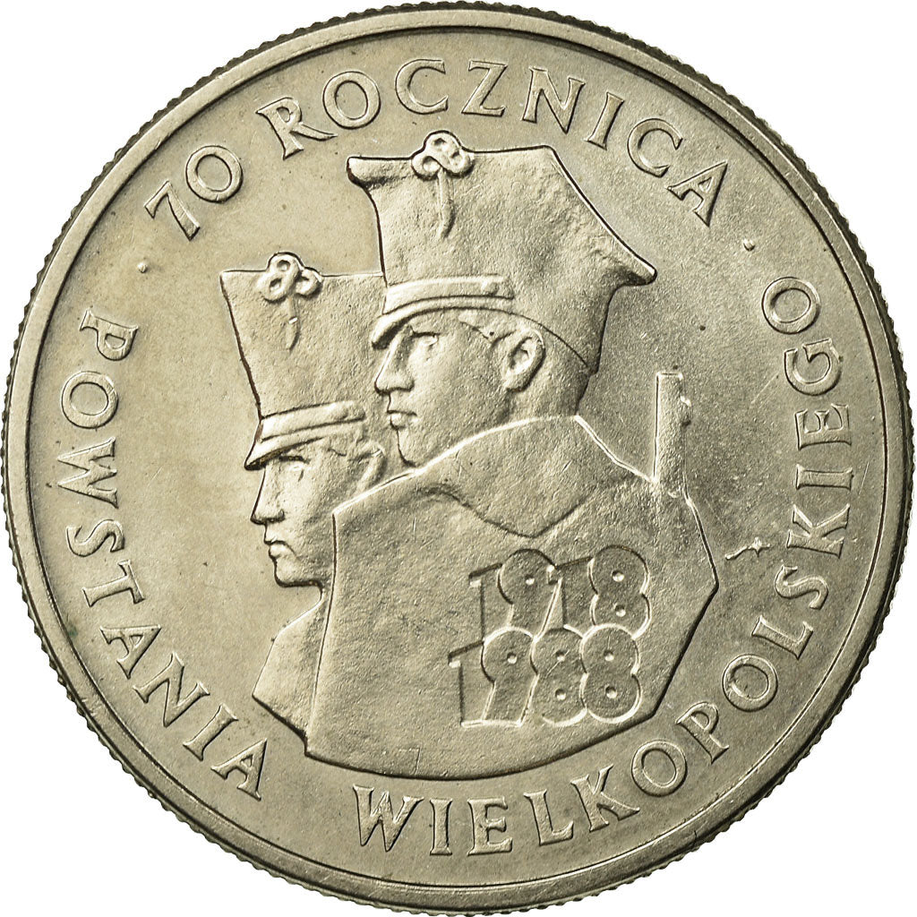 Munten, Polen, 70th Anniversary - Wielkopolskiego Insurrection, 100 Zlotych