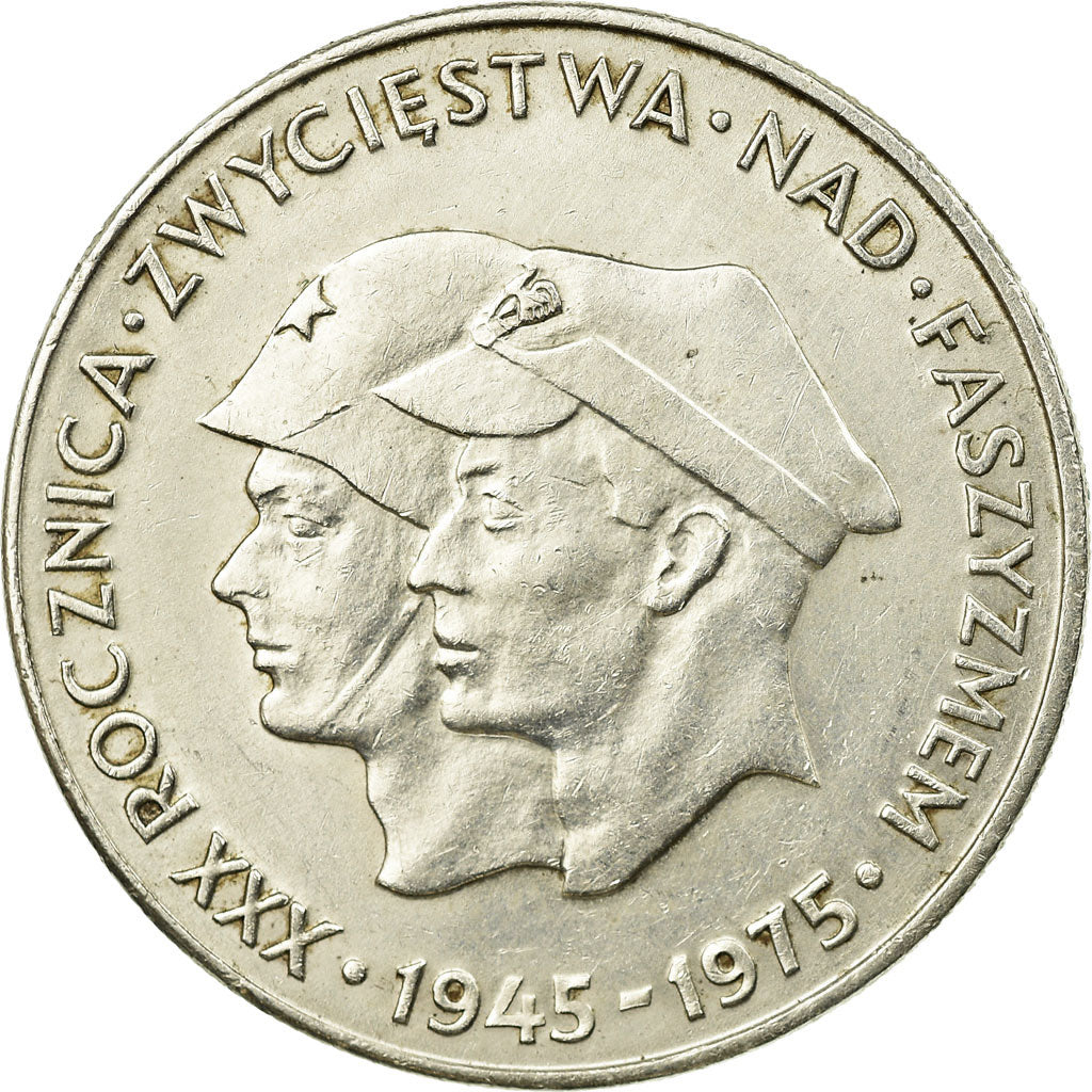 Monnaie, Pologne, 30th Anniversary - Victory Over Fascism, 200 Zlotych, 1975