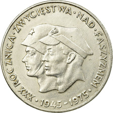 Monnaie, Pologne, 30th Anniversary - Victory Over Fascism, 200 Zlotych, 1975