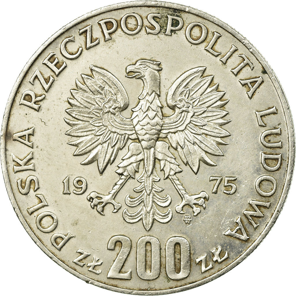 Monnaie, Pologne, 30th Anniversary - Victory Over Fascism, 200 Zlotych, 1975
