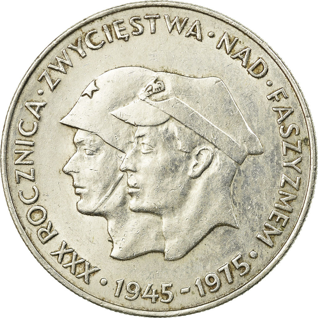 Münze, Polen, 30th Anniversary - Victory Over Fascism, 200 Zlotych, 1975