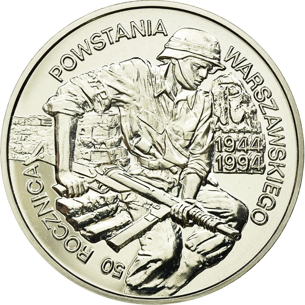 Munten, Polen, Warsaw Uprising, 100000 Zlotych, 1994, Kremnica, UNC-, Zilver