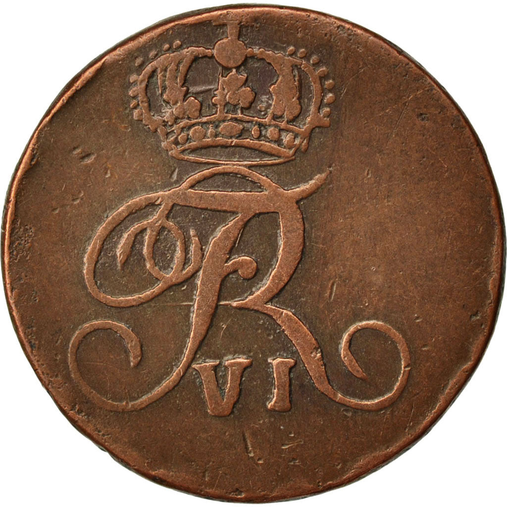 NORWAY, 2 Skilling, 1810, KM #280.1, VF(30-35), Copper, 8.17