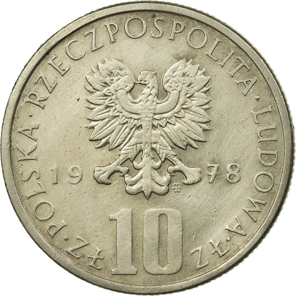 Münze, Polen, Boleslaw Prus, 10 Zlotych, 1978, Warsaw, SS, Copper-nickel, KM:73