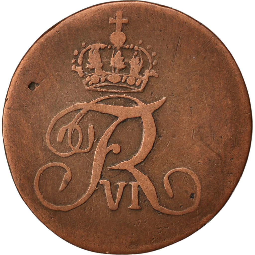 NORWAY, 2 Skilling, 1810, KM #280.1, VF(30-35), Copper, 8.24