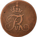 NORWAY, 2 Skilling, 1810, KM #280.1, VF(30-35), Copper, 8.24