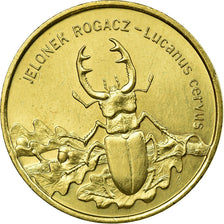 Coin, Poland, Jelonek Rogacz - Lucanus cervus., 2 Zlote, 1997, Warsaw