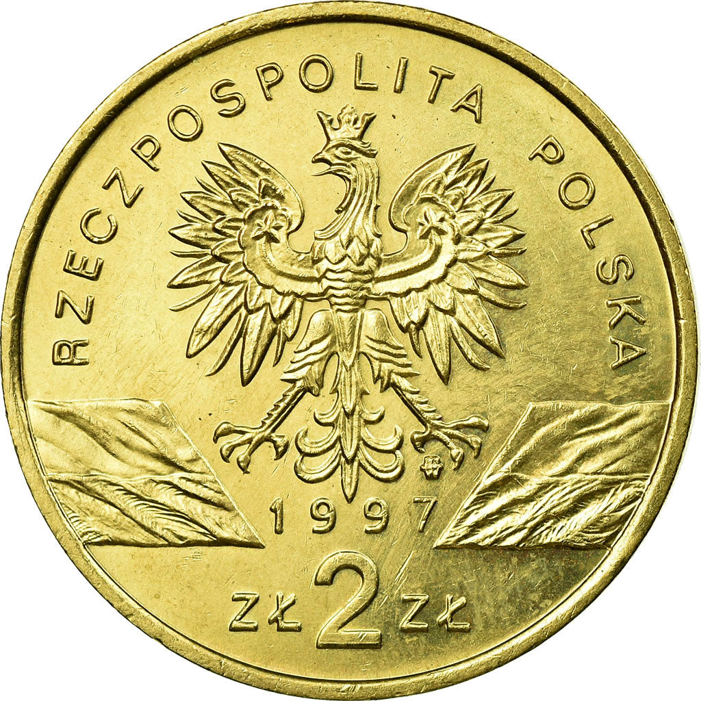 Coin, Poland, Jelonek Rogacz - Lucanus cervus., 2 Zlote, 1997, Warsaw