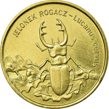 Coin, Poland, Jelonek Rogacz - Lucanus cervus., 2 Zlote, 1997, Warsaw