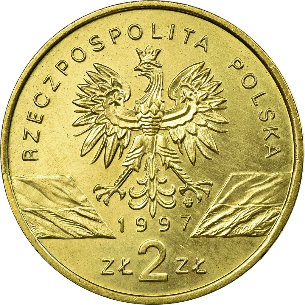 Coin, Poland, Jelonek Rogacz - Lucanus cervus., 2 Zlote, 1997, Warsaw