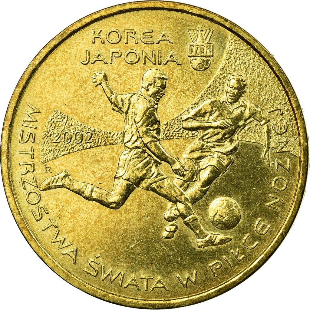 Moneta, Polska, World Cup Soccer Games, 2 Zlote, 2002, Warsaw, EF(40-45)
