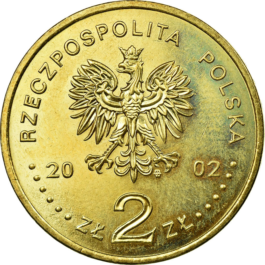 Coin, Poland, Gen. Wladyslaw Anders, 2 Zlote, 2002, Warsaw, EF(40-45), Brass