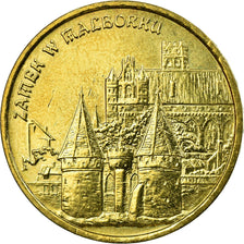 Coin, Poland, Malbork Castle, 2 Zlote, 2002, Warsaw, EF(40-45), Brass, KM:443