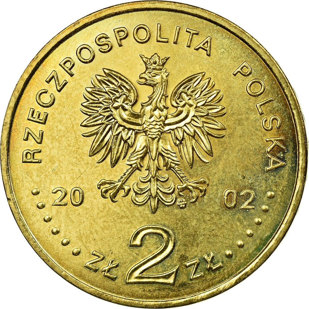 Coin, Poland, Bronislaw Malinowski, 2 Zlote, 2002, Warsaw, EF(40-45), Brass
