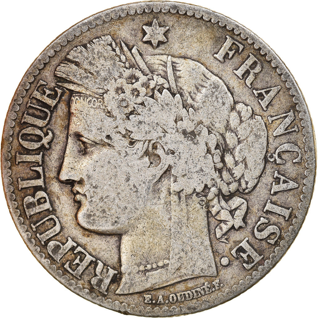 Monnaie, France, Cérès, 2 Francs, 1873, Paris, TB, Argent, Gadoury:530a