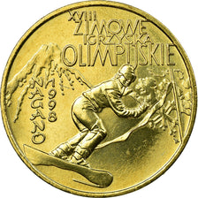 Monnaie, Pologne, Nagano Olympics, 2 Zlote, 1998, Warsaw, TTB, Laiton, KM:335