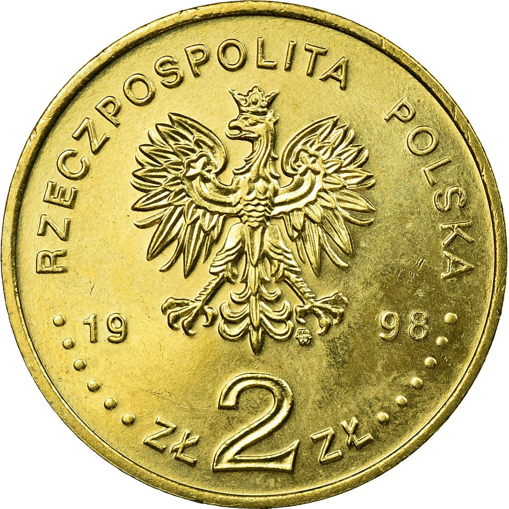 Münze, Polen, Nagano Olympics, 2 Zlote, 1998, Warsaw, SS, Messing, KM:335