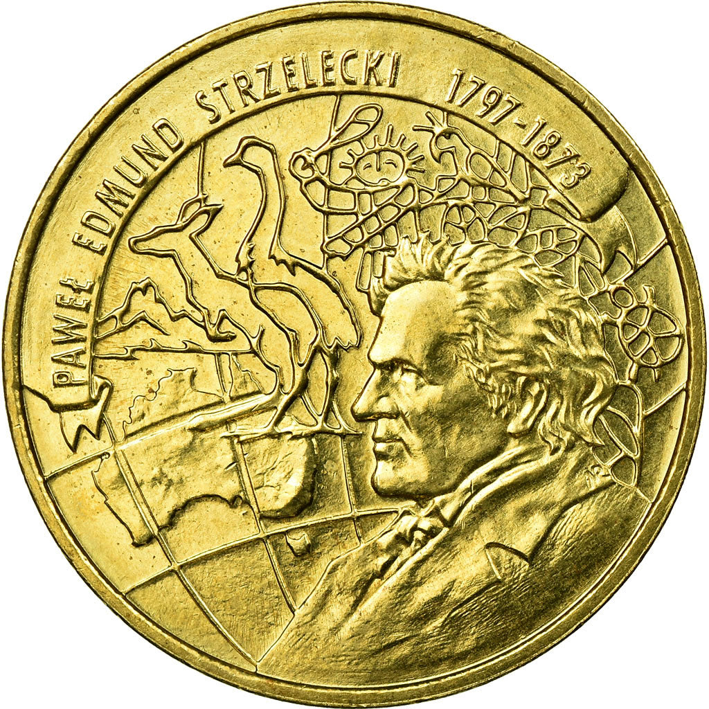 Münze, Polen, edmund strzelecki, 2 Zlote, 1997, Warsaw, SS, Messing, KM:333