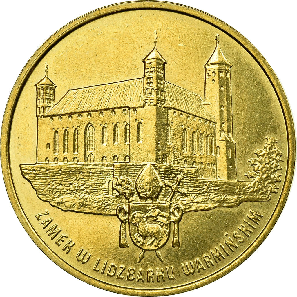 Moneta, Polonia, Castle and shield, 2 Zlote, 1996, Warsaw, BB, Ottone, KM:313