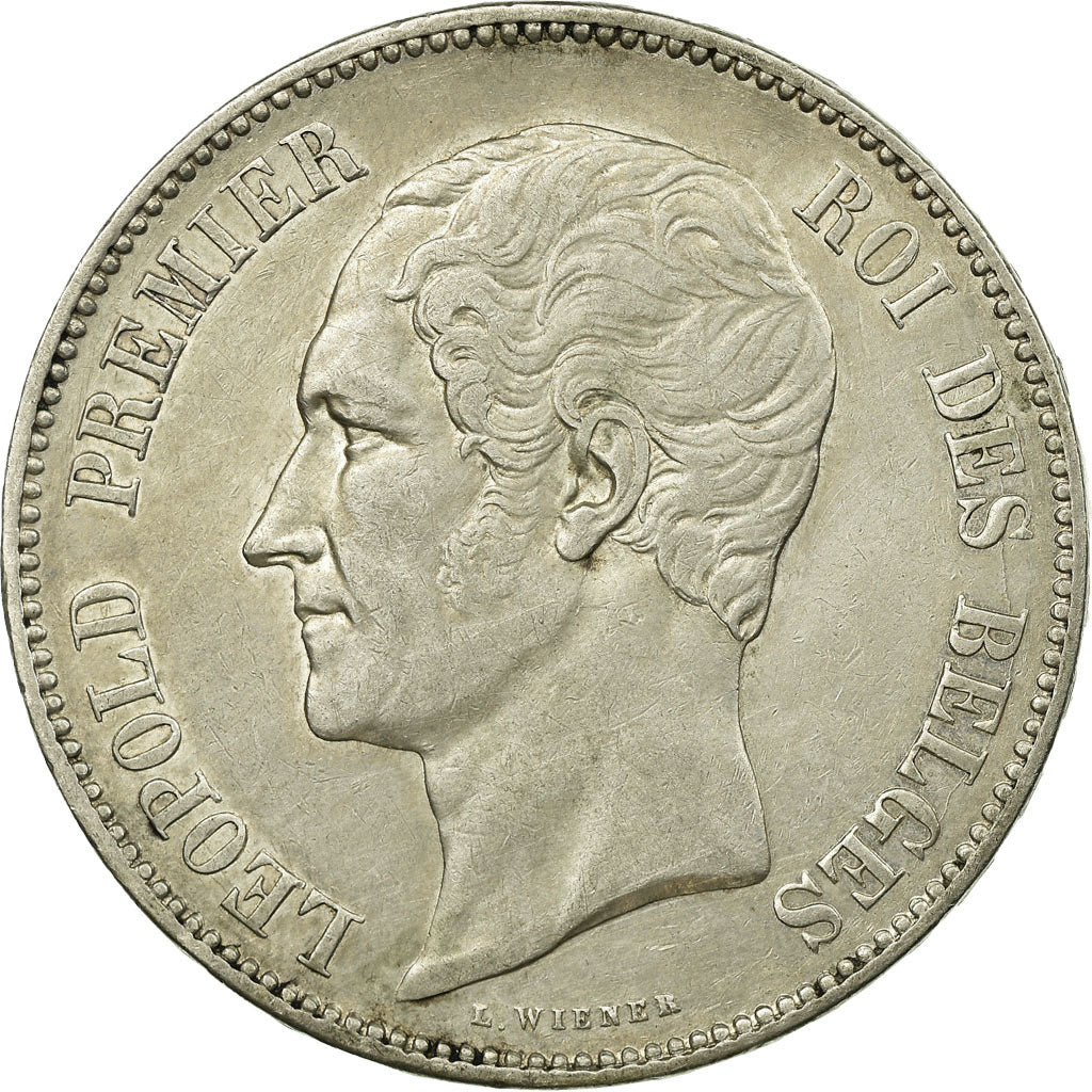 Coin, Belgium, Leopold I, 5 Francs, 5 Frank, 1851, EF(40-45), Silver, KM:17