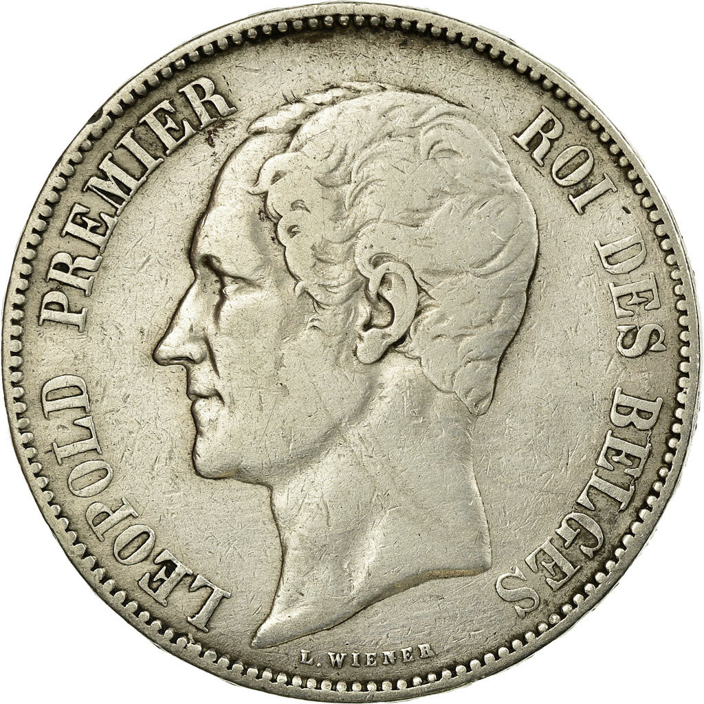 Coin, Belgium, Leopold I, 5 Francs, 5 Frank, 1849, VF(30-35), Silver, KM:17
