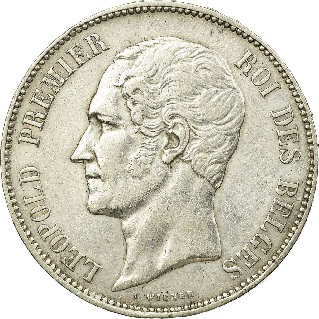 Coin, Belgium, Leopold I, 5 Francs, 5 Frank, 1853, EF(40-45), Silver, KM:17