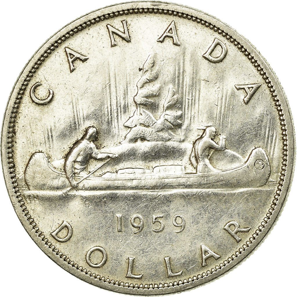 Coin, Canada, Elizabeth II, Dollar, 1959, Royal Canadian Mint, Ottawa