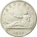 Coin, Spain, Provisional Government, 5 Pesetas, 1870, Madrid, VF(20-25), Silver