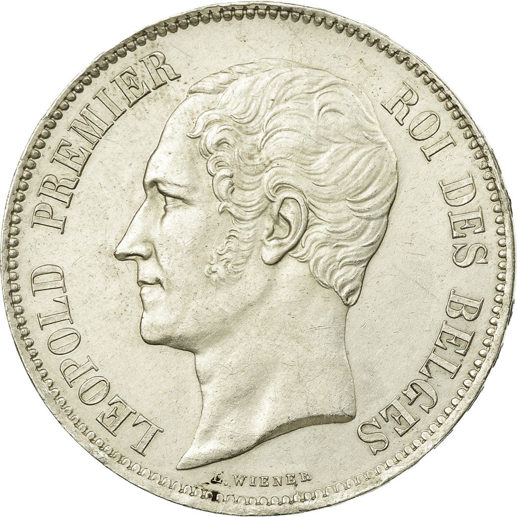 Coin, Belgium, Leopold I, 5 Francs, 5 Frank, 1849, AU(55-58), Silver, KM:17