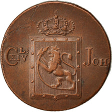 NORWAY, Skilling, 1820, KM #286, AU(50-53), Copper, 27, 11.28