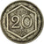 Moneda, Italia, Vittorio Emanuele III, 20 Centesimi, 1918, Rome, BC+, Cobre -